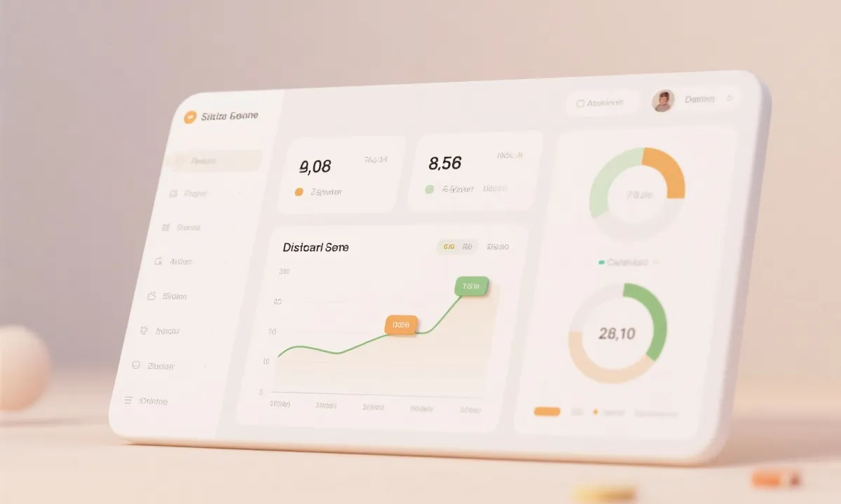 数据趋势看板示意图