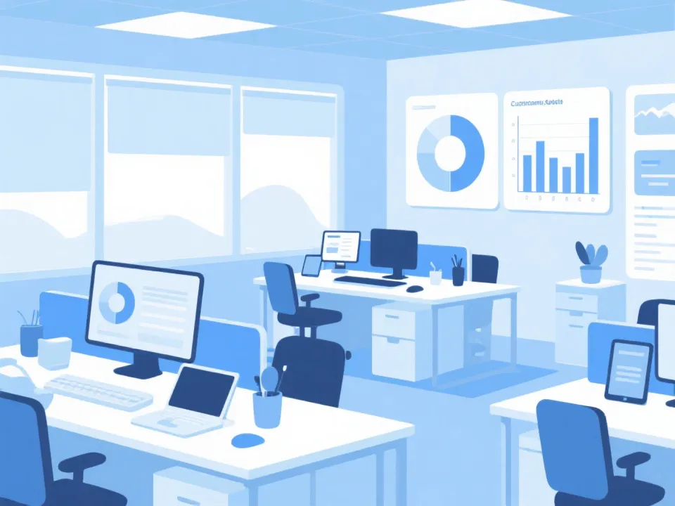 客户支持与数据服务示意图